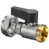 ROBINET TOURNANT SPHER. DN20, JOINT PLAT, 3/4 M x 3/4 ECROU