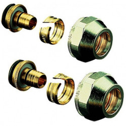 Raccord à compression OV Cofit S 2-fois Ext 3/4pouce Euroko. 16x2mmx3/4pouce ÜM