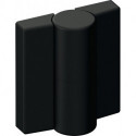 Charnière DIN droite H 52mm W 47mm PA avec insert métallique noir profond, ma HEWI