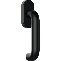 Poignée fenêtre 111PBFG PA 90 noir profond 40mm Stand.HEWI