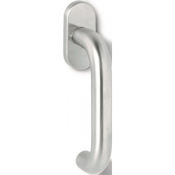 Poignée fenêtre 111XAFG Inox mat .35mm Stand.HEWI