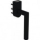 Poignée fenêtre 162PBFGA.2 PA 90 noir profond 40mm verrouillable HEWI