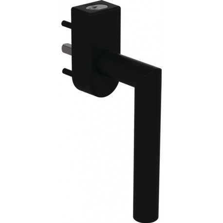Poignée fenêtre 162PBFGA.2 PA 90 noir profond 35mm verrouillable HEWI
