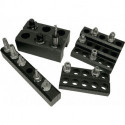 Porte-outil HSK63 en support de table polypropylène 15 p. l. 360 x P. 245 x H. 150 mm