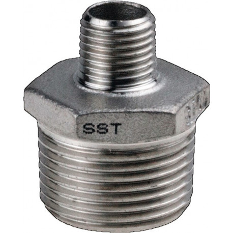 Raccord réduction EN 10226-1 NPS-3/8 pouce NPS2 1/4 pouce 6-pans 29.5mm (Par 10)