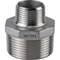 Raccord réduction EN 10226-1 NPS-2 pouce NPS2 1 1/2 pouce 8 pans 54.5mm (Par 5)