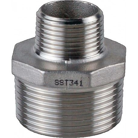 Raccord réduction EN 10226-1 NPS-3 pouce NPS2 2 1/2 pouce 8 pans 69mm