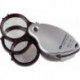 Loupe pliante Tech-Line mExtn. Objectif 3x + 3x + 3x-9x D.38mm Suisse