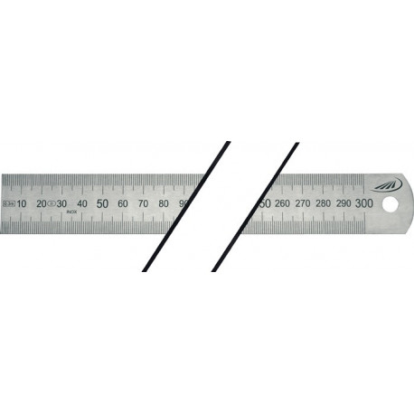 Règle en métal L.1500mm acier flexible graduation g A -mm/mm H.PREISSER