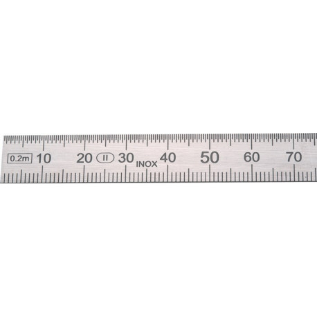 Règle en métal L.1000mm acier flexible graduation g B -mm/1/2mm H.PREISSER