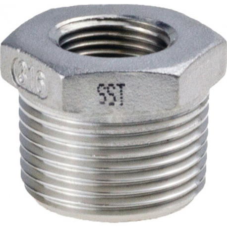 Raccord réduction NPS-2 pouce NPS2 1 1/2 pouce 8 pans L 32.5mm SPRINGER (Par 5)