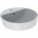 Lavabo semi-encastré Geberit VariForm rond d : 500mm m HL m ÜL we KT
