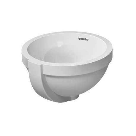 Lavabo à encastrer DURAVIT ARCHITECavec trop plein sans trou de robinetterie B d: 275mm sans trou de robinetterie blanc