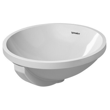 Lavabo à encastrer Duravit ARCHITEC avec trop-plein sans plage de robinetterie d- 400 sans plage de robinetterie we