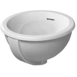 Lavabo à encastrer DURAVIT ARCHITEC BALIavec trop plein sans trou de robinetterie B d: 335mm sans trou de robinetterie blanc