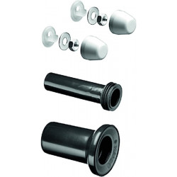 Ensemble entrée et sortie WC, tuyau d'évacuation d 90 mm, tuyau de raccordement 180 mm SCHELL