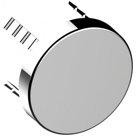 Panneau de recouvrement IXMO rond, d : 90 mm noir chrome brossé KEUCO