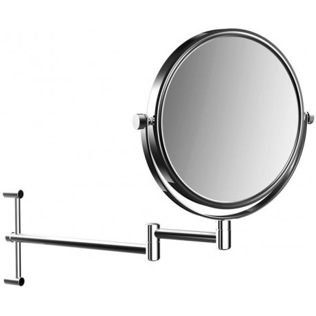 Miroir de rasage et de maquillage PURE rd d: 200.mm 2-bras 3f réglable en hauteur chromé 