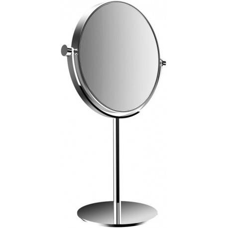 Miroir sur pied PURE rond. d: 177.mm. 3-fois chromé
