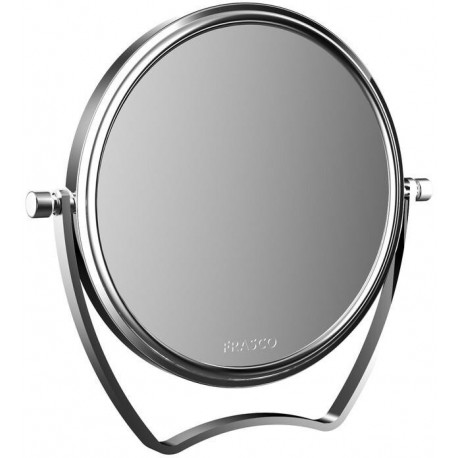 Miroir de voyage PURE rond. d: 139mm. 5-fois chromé