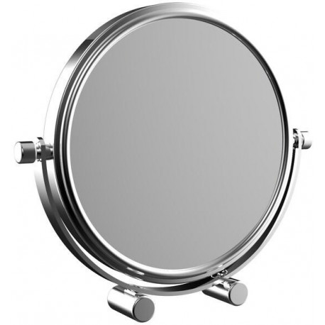 Miroir rond. d: 126mm. 5-fois chromé