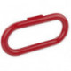 Anneau porte-serviettes SERIE 477 rigide d: 28mm rouge rubi