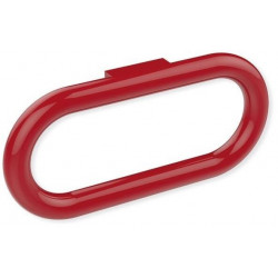 Anneau porte-serviettes SERIE 477 rigide d: 28mm rouge rubi