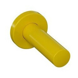 Porte-rouleau papier WC SERIE 477 d: 33mm. avec rosace d: 70mm jaune moutarde