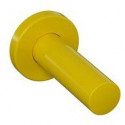 Porte-rouleau papier WC SERIE 477 d: 33mm. avec rosace d: 70mm jaune moutarde