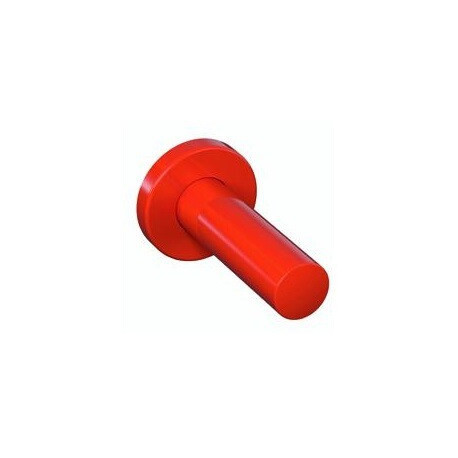 Porte-rouleau papier WC SERIE 477 d: 33mm. avec rosace d: 70mm corail