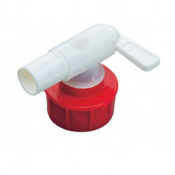 Robinet d'écoulement plastique blanc 34 mm NW 10 GRAF