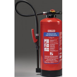 Extincteur à eau WKL 6 PRO Chargeur 6l classe feu 21 A avec fixation murale GLORIA