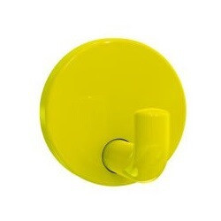 Crochet SERIE 477 45mm profondeur, rosace d: 50mm jaune moutarde