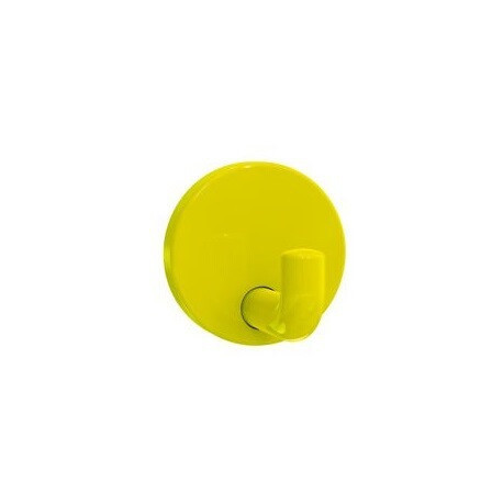 Crochet SERIE 477 45mm profondeur, rosace d: 50mm jaune moutarde