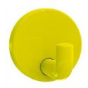 Crochet SERIE 477 45mm profondeur, rosace d: 50mm jaune moutarde