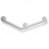 Poignée coudée de soutien SERIE 801 equerre 135 degrés. d: 33mm blanc pur
