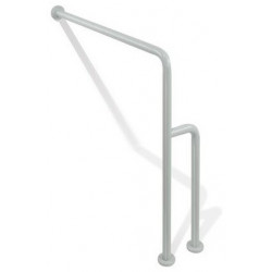 Barre de support sol-mur Hewi SERIE 801 B 834mm. H 850mm. d: 33mm bleu acier