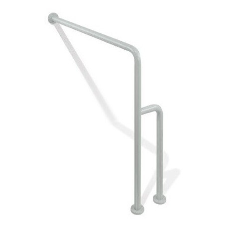 Barre de support sol-mur Hewi SERIE 801 B 834mm. H 850mm. d: 33mm bleu acier