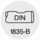 Fraise cylindrique courte, type N, en acier à coupe rapide à 8% de cobalt, surface recouverte de TiAIN, Ø d1 - k10 : 5,0 mm, Long. totale l1 57 mm