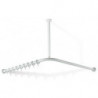 Tringle à rideau SERIE 801 d: 33mm 1200x1200mm 24 Anneau noir profond