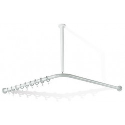 Tringle à rideau SERIE 801 d: 33mm 1500x1500mm. 28 Anneau rouge rubi