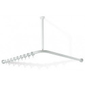 Tringle à rideau SERIE 801 d: 33mm 800x800mm. 16 Anneau rouge rubi