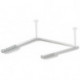Tringle à rideau SERIE 801 d: 33mm 1200x1200x1200mm 34 R. bleu aqua