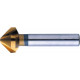 Fraise conique 90°, à chanfreiner et ébavurer, en acier à coupe rapide, DIN 335-C, revêtement TiN, Ø nominal : 31,0 mm, Plus petit Ø 4,2 mm