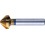 Fraise conique 90°, à chanfreiner et ébavurer, en acier à coupe rapide, DIN 335-C, revêtement TiN, Ø nominal : 31,0 mm, Plus petit Ø 4,2 mm