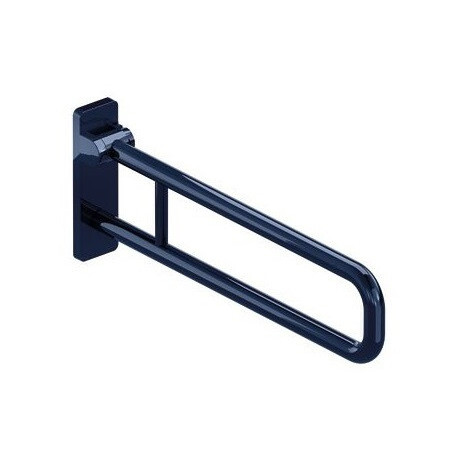Barre d'appui WC SERIE 801 d: 33mm. Alu 700mm bleu acier