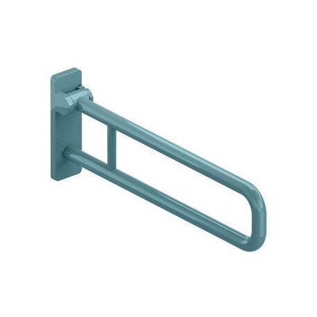 Barre d'appui WC SERIE 801 d: 33mm. Alu 700mm bleu aqua