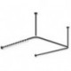 Suspension plafond Hewi d: 25mm noir mat profond 500mm