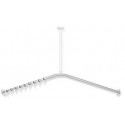 Tringle à rideau d: 2.5cm ES matt 1187x1187mm 24 Anneau