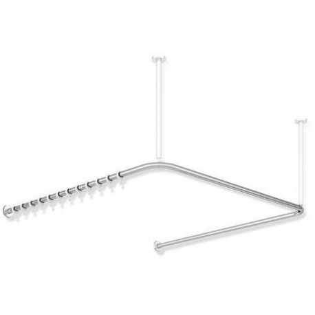 Tringle à rideau d: 2.5cm ES matt 987x975x987mm 28 Anneau